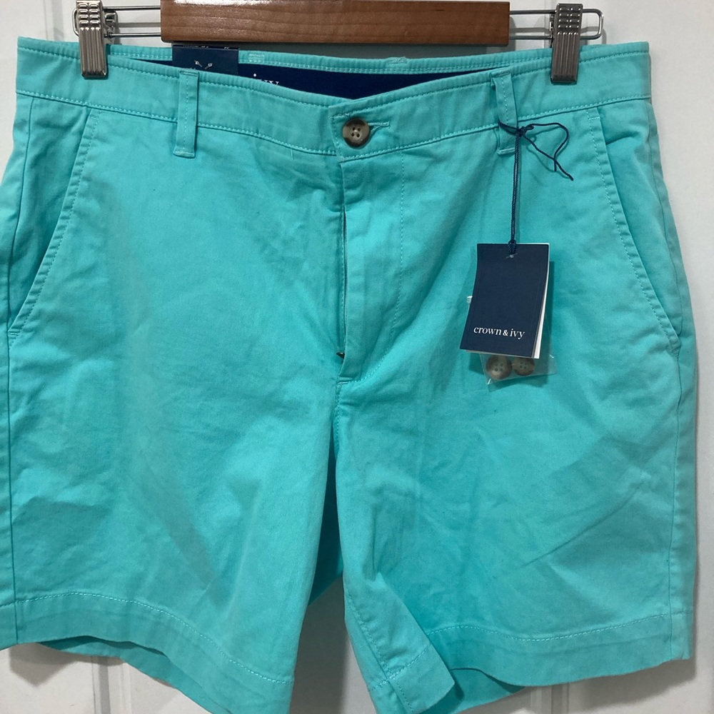 Aqua Crown & Ivy 7in Inseam Shorts